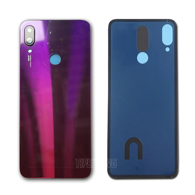 for Xiaomi for Redmi Note 7 Mobile Phone Back Cover Housings Battery Cover Door in Glass and Plastic for Redmi Note 7