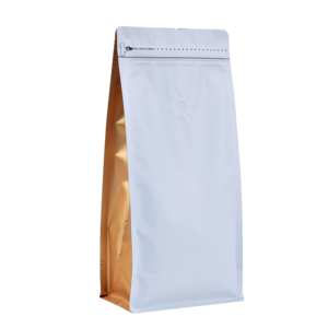 Sac d'emballage pour grains de café, scellé sur 8 côtés, avec valve et fermeture éclair, qualité alimentaire, forte étanchéité, plusieurs formats : 100 g, 250 g, 500 g, 1 kg - Product Image 3