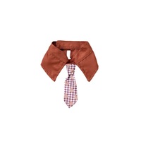 Bavoir pour chien, foulard pour chat, mignon, élégant, décoratif, à motif à carreaux, style japonais et coréen, en polyester, accessoire anti-bave pour petit chien