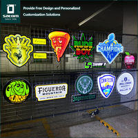 Boîte à lumière LED premium avec design gratuit, boîte à lumière USB dorée, boîte d'affichage en acrylique éclairée pour magasin de détail et publicité