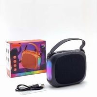 Mini enceinte portable RGB avec lumière LED, carte TF, radio FM et USB pour ordinateur, téléphone portable et utilisation en extérieur