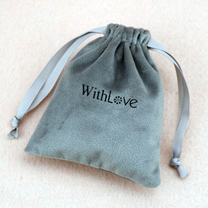 Custom High-end Suede Velvet Jewelry Bag Pouch for Necklace Earrings <b>Rings</b> Bracelet Drawstring Velvet Bag Soft Jewelry Packaging - Product Image 3