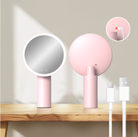Miroir de vanité éclairé réglable portable Table rechargeable Miroir de maquillage à LED avec lumières Produit de beauté et de soins personnels