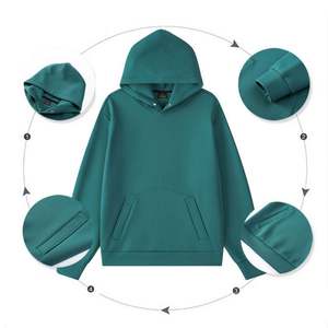 Sudadera informal de manga larga para hombre, Jersey deportivo americano con capucha, ropa de Fitness de lana de invierno, bordado sólido de gran tamaño - Product Image 4