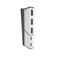 Station d'accueil multi-ports AOLION WGPS506 5-en-1, blanc, ABS, USB 3.0 2.0 Hub pour console PS5 Slim, accessoires de jeu
