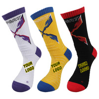 Chaussettes de sport de haute qualité personnalisées pour hommes, séchage rapide, compression, design de chaussettes de sport pour la course à pied, la randonnée, le cyclisme, le basketball
