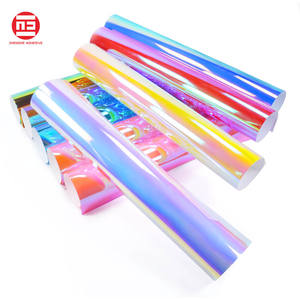 <span class=keywords><strong>Feuille</strong></span> de vinyle holographique permanente en PVC, 1 pièce, <span class=keywords><strong>feuille</strong></span> adhésive pour crinière, bricolage artisanal - Product Image 3