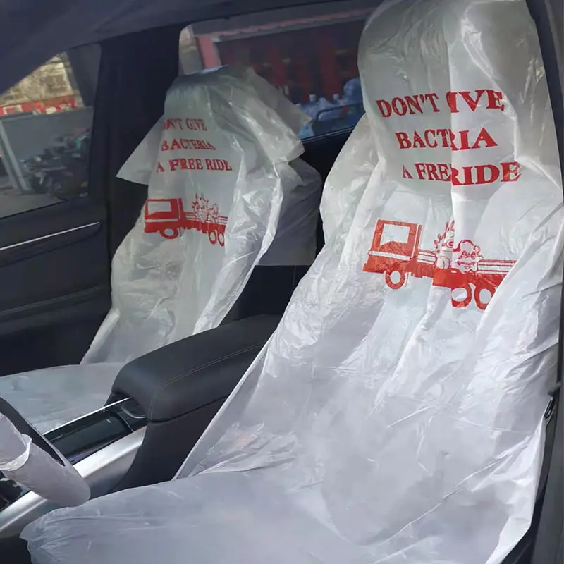 Nhà Máy Giá Xe Tải Dùng Một Lần Seat Cover Kit Chống Bẩn Làm Sạch Sửa Chữa Và Bảo Trì Nhựa Car Seat Cover Bộ