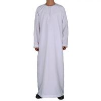 Khamis Arabe Islamique Marocain Qatar Blanc Hommes Jalabiya Kurta Pyjama Design Vêtements pour Hommes Noir Avec Jeans Thobe Hommes Musulmans