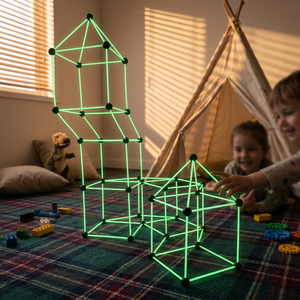 Kit de Construction de Château Lumineux DIY 130 Pièces, Jouet Éducatif Interactif Parent-Enfant, Jouet STEM - Product Image 4
