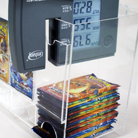 Vente en gros distributeur de cartes TCG Pokemoned en acrylique boîte de présentation de pack booster en acrylique transparent distributeur de pack booster à 6 emplacements avec couvercle