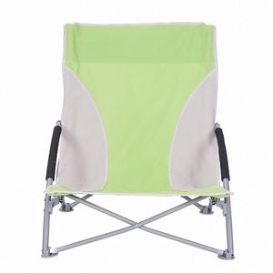 Outdoor Portable Folding Steel Tube Frame <b>Beach</b> <b>Chair</b> with Fabric Pocket and Carry Bag - Product Image 4