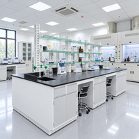 Table de laboratoire avec évier, mobilier de laboratoire modulaire personnalisé, plan de travail en époxy pour laboratoire hospitalier