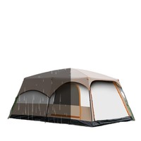 Carpa de Camping Familiar de Lujo 2 en 1, Impermeable, de Tela Oxford, para las Cuatro Estaciones, Doble Capa, para 5-8 Personas, Más Vendida