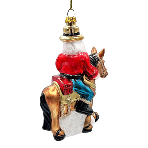 Nouveaux produits : Ornements <span class=keywords><strong>de</strong></span> Noël en verre soufflé sur <span class=keywords><strong>le</strong></span> thème du Père Noël, Décoration <span class=keywords><strong>de</strong></span> style ferme équine vintage pour les fêtes, Écologique - Product Image 3
