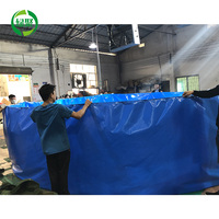Bâche en PVC imperméable pliable sur mesure LVJU, 10 000 litres, pour bassin à poissons, étang à poissons