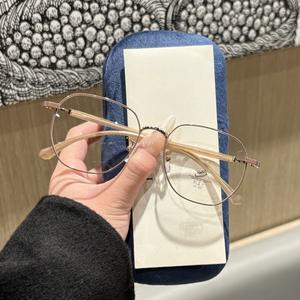 Monture de lunettes optiques carrées en métal 31239 unisexe, verres PC anti-lumière bleue, largeur moyenne, design hexagonal, origine Taizhou - Product Image 5