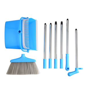 Broom and Dustpan Set for Home/Dustpan and Broom Combo Set with Long Handle