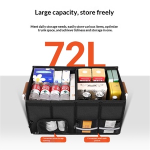 Caja de Almacenamiento de Nailon <span class=keywords><strong>para</strong></span> Maletero de <span class=keywords><strong>Coche</strong></span> y Organizador de Vehículos <span class=keywords><strong>para</strong></span> Accesorios de <span class=keywords><strong>Coche</strong></span> y Almacenamiento de Zapatos - Product Image 2
