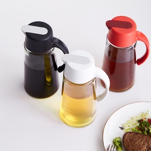 Juego de Botellas de Vidrio para Vinagre y Aceite de Oliva con Asa, Apertura y Cierre Automático, para Cocina, en Oferta - Product Image 1