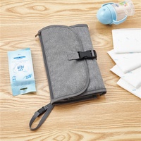 Tapis à langer portable imperméable pour bébé, nourrisson et tout-petit, sac de rangement multifonctionnel