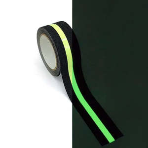 Cinta Adhesiva Antideslizante Luminosa que Brilla en la Oscuridad, Impermeable, Negra, para Escaleras, Pisos y Superficies - Product Image 5