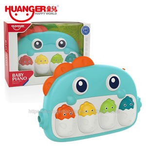 Huanger Juguetes para Bebés 0M+ Piano Musical de Dinosaurio, Tapete de Juego de Fitness para Bebés, Piano de Pedales con Luz y Música - Product Image 2