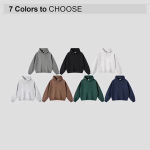 Tùy Chỉnh Heavyweight Hoodie Nặng Trọng Lượng Người Đàn Ông Hoodies 52% Bông 48% Polyester Quá Khổ Hoodies - Product Image 2