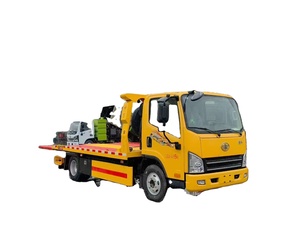 Camion de dépannage diesel FAW 3 tonnes 4x2 avec plateau de chargement pour déblaiement routier et transmission manuelle, état neuf, capacité de <span class=keywords><strong>remorquage</strong></span> 5T - Product Image 3