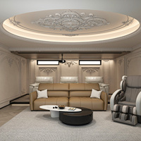 EVERWALL AB315 LED éclairage couronne moulage PU polyuréthane décoratif mousse couverture coin corniche hôtel maison décoration intérieure