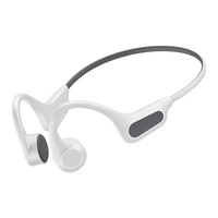 Écouteurs à conduction osseuse sans fil – Conception non intra-auriculaire, étanchéité IPX5, commande vocale pour la course à pied