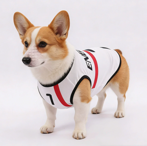 Camisetas para Perros con Lindo Estampado <span class=keywords><strong>de</strong></span> Letras, Transpirables, <span class=keywords><strong>de</strong></span> Mezcla <span class=keywords><strong>de</strong></span> Poliéster, Camisetas <span class=keywords><strong>de</strong></span> Fútbol <span class=keywords><strong>de</strong></span> Selecciones Nacionales para Mascotas, Cómodas, Elegantes, Lavables a Mano, Talla 4XL - Product Image 3