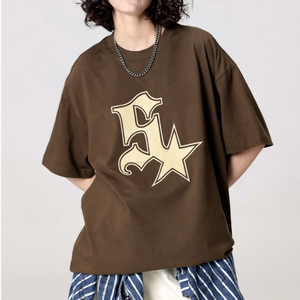 Tシャツ製造 カスタム サマー 100% コットン オーバーサイズ 260 Gsm Tシャツ ヘビーウェイト メンズ 半袖 カスタムTシャツ - Product Image 2