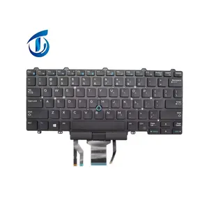 डेल लैटीट्यूड E5450 E5480 E7450 E7470 E7480 बैकलाइट पॉइंटर कीबोर्ड रिप्लेसमेंट के लिए वास्तविक नया लैपटॉप कीबोर्ड