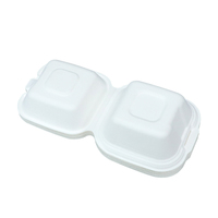 Boîte de hamburger de bagasse de canne à sucre biodégradable de prix direct d'usine pour le conteneur alimentaire