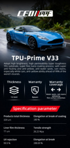 Película Protectora de Pintura PPF Serie Prime de Goodcarway V7 V8 V33, Autoregenerable, Antiamarilleo, Rollo de PPF para Automóviles, Venta Directa de Fábrica al por Mayor - Product Image 4