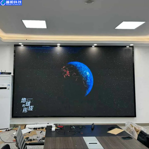 Pushunled tùy chỉnh 3D quảng cáo hiển thị giàn hiển thị đá cẩm thạch Dọc Kim Loại gạch mẫu giá showroom <span class=keywords><strong>LED</strong></span> màn hình trong nhà - Product Image 6