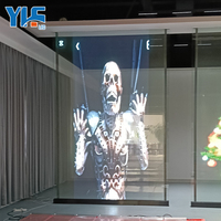 Écran LED transparent pour mur rideau, écran TV transparent, fenêtre en verre, vidéo d'intérieur en couleur P10