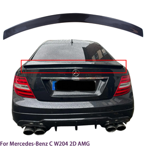สำหรับ W204 C-Class C204คูเป้2ประตู AMG สไตล์คาร์บอนไฟเบอร์สปอยเลอร์ท้ายรถปีก2007-2014 - Product Image 1