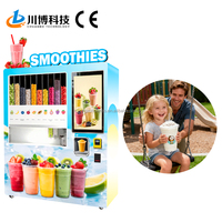 Machine à Smoothies Distributrice Entièrement Automatique avec Paiement par Carte, Espèces, Billets et Monnaie pour Petites Entreprises, Fabrication OEM ODM