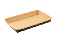 Boîtes carrées personnalisées OEM en papier kraft robuste Samma pour sushis à emporter, avec couvercle sûr, qualité alimentaire, prix d'usine, livraison rapide