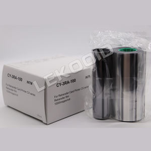 الأصلي JVC طابعة بطاقة CY-340-100D YMCK الشريط و CY-3RA-100 إعادة نقل الفيلم - Product Image 3