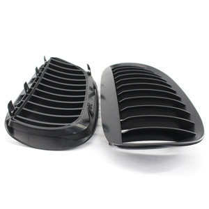 Rejilla delantera para parachoques BMW E63, negro mate, plástico ABS, para la serie 6 de 2004-2010 - Product Image 2