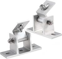 Support de montage triangulaire réglable Shunlide pour panneaux photovoltaïques, 30-60 degrés, pied avant/arrière, pour toiture en tuiles de couleur, acier, fer, solaire, alliage d'aluminium
