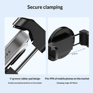 Hot Sale Gym Sports Holder Magnetic Base Lazy Phone Mount Anti-Shake Clamping Holder Rotatable Phone Mount for Gym Record - Product Image 6