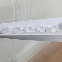 Usine de Wuzhou fournit directement des diamants synthétiques de 1 carat, taille ronde brillante, moissanite, à prix de gros