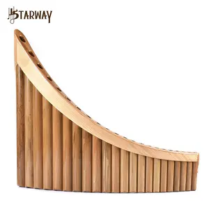 25 Pipes Pan flute Upscale Romanian Folk Instrument Water Bamboo Pan Flute Panpipes C Key Handmade Woodwind Instrument in C Key