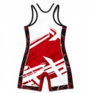 Singlet de Lucha Libre Sublimado Personalizado |   Uniforme de Lucha Libre Personalizado OEM |   Ropa de Compresión Transpirable para Competición - Product Image 1