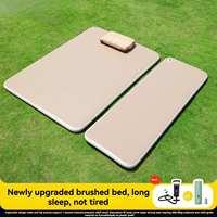 Matelas gonflable en PVC sûr et respectueux de la peau, tapis de couchage portable, pliable, facile à ranger, lit gonflable pour les voyages et la randonnée