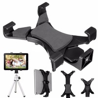 Support de tablette universel en forme de X avec pince de fixation et trou de vis 1/4 pour iPad Mini Air, diffusion en direct, photographie, appels vidéo